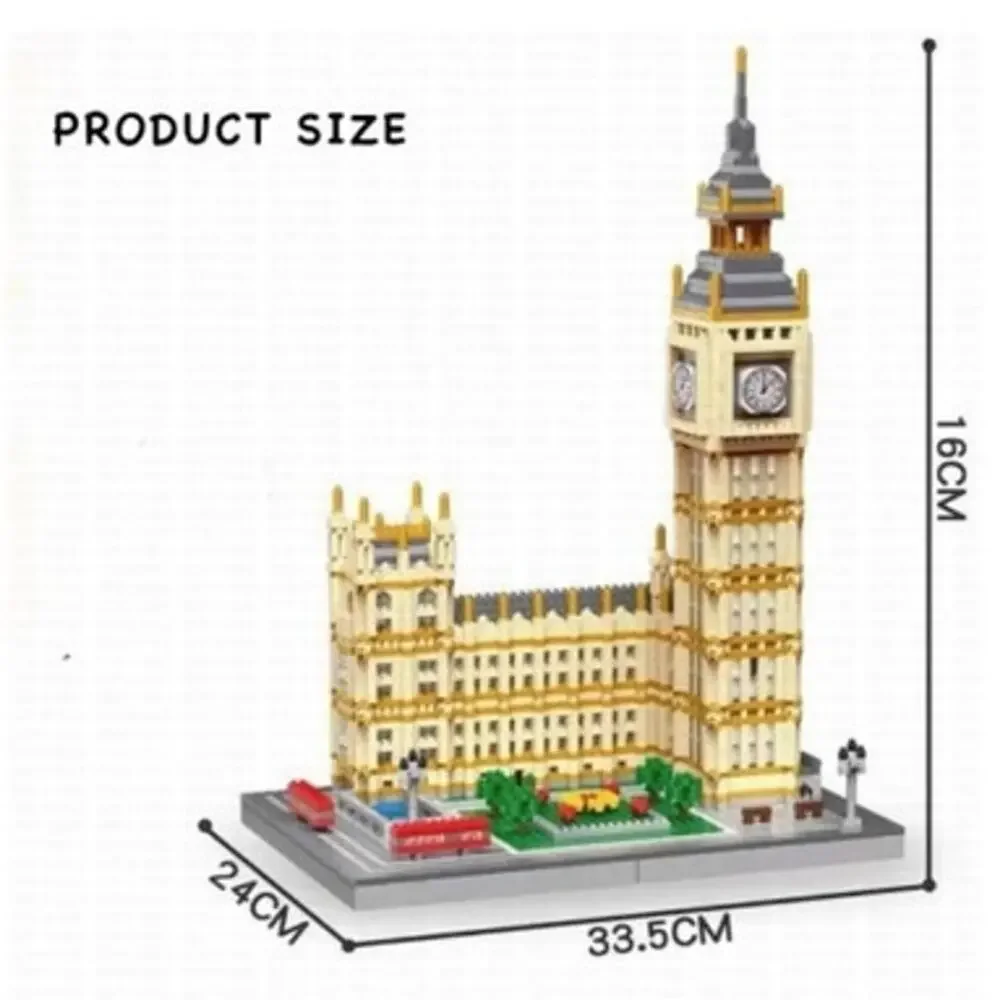 QS08 Big Ben 4,500-piece micro-block architecture set NEW SEALED BOX
